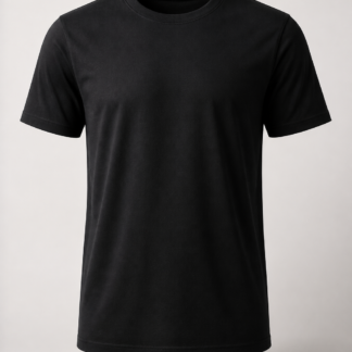 Classic Black Crew Neck T Shirt